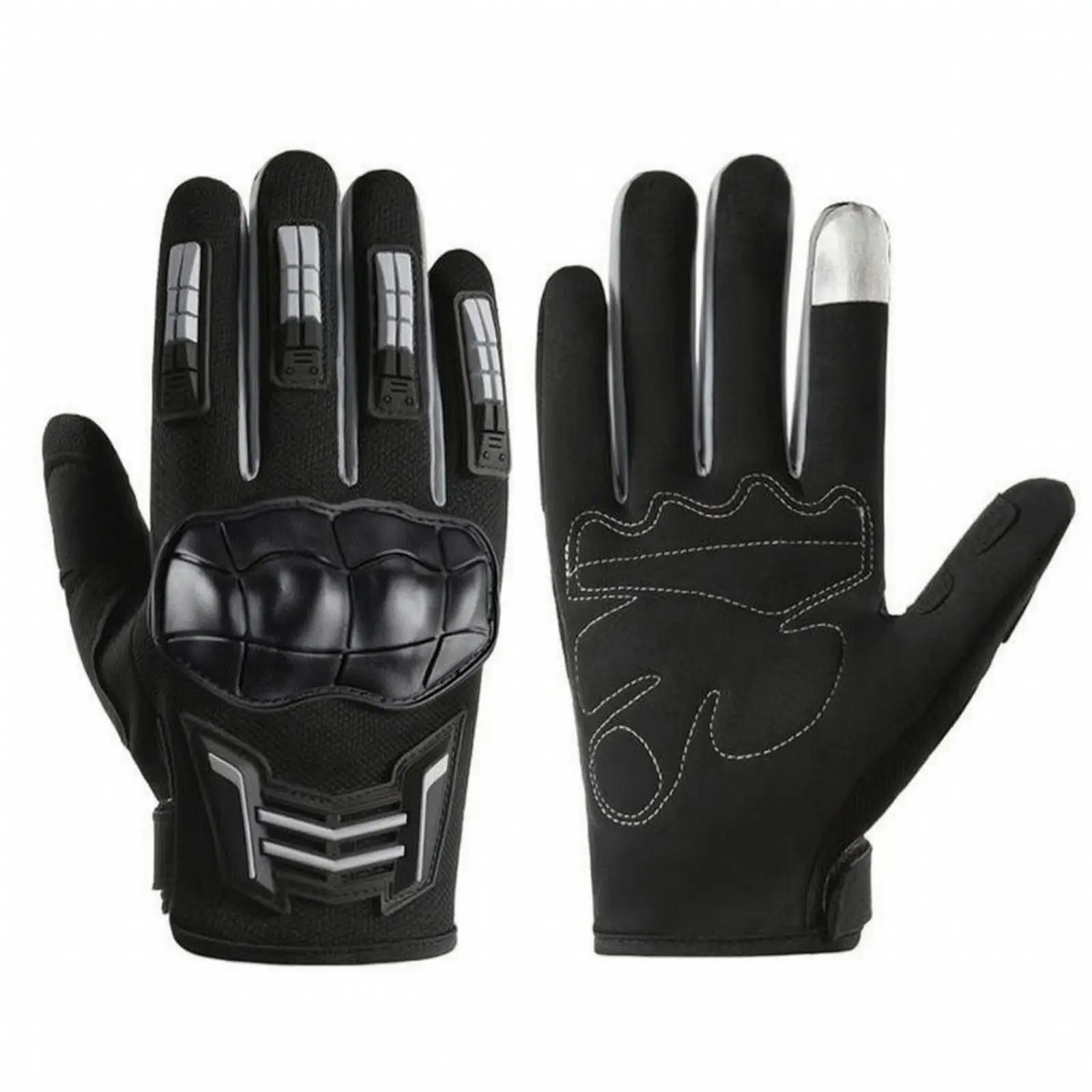 Motorcycle Riding Gloves for Men Women with Hard Knuckle Protection and Touchscreen Compatible Non Slip Palm for Cycling Hiking