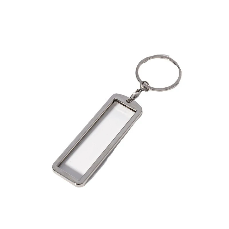 DHL200pcs Sublimation Phone Number Keychain Men's Personalized Alloy Car Logo Keyring