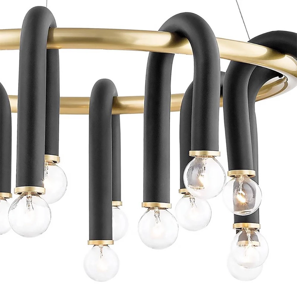 Moderne runde Kronleuchter Villa Luxus u Form Kronleuchter Designer mit 20 Kronleuchter führte Wohnzimmer hängende Leuchten – Detail 13