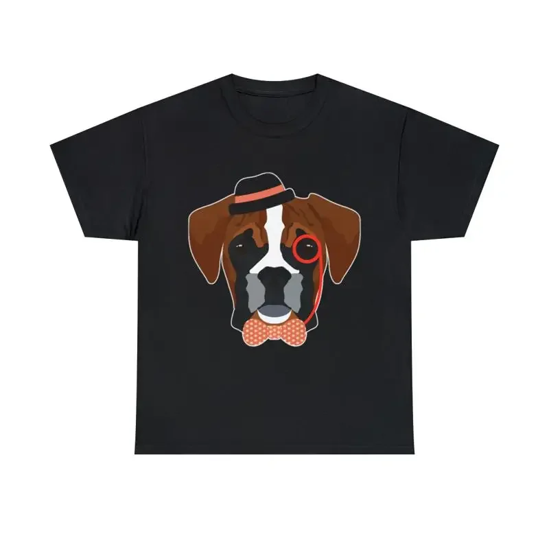 Hipster Boxer Dog T Shirt S 5Xl