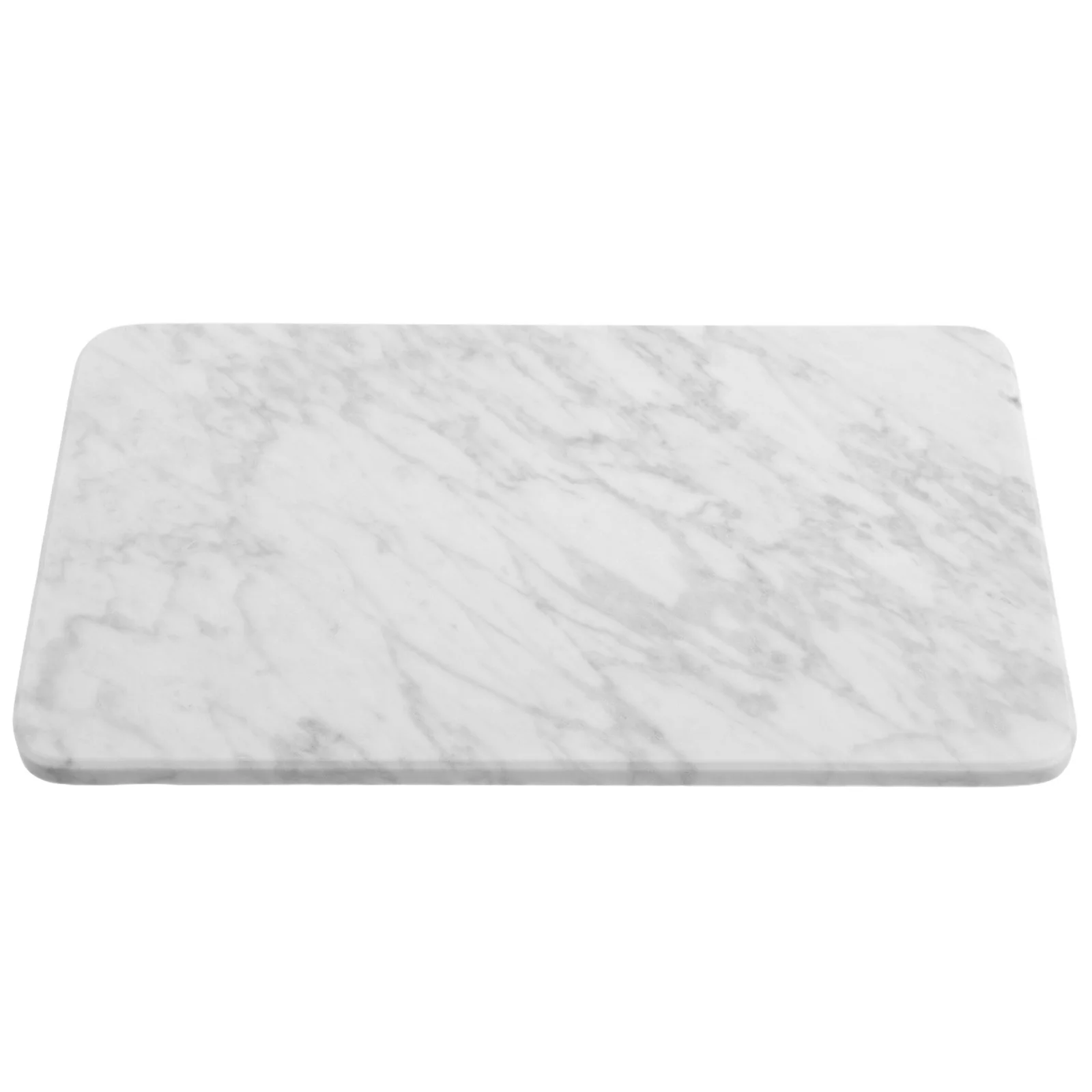 

White Marble Vanity Tray Natural Round Decorative Non Slip Pads Organizer Skincare Jewelry Perfume Bathroom Kitchen Dresser
