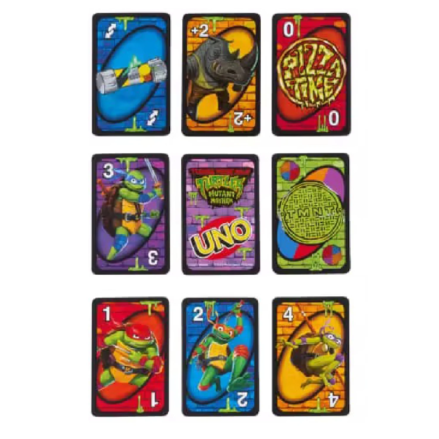 UNO Teenage Mutant Ninja Turtles Mutant Mayhem Card Game For Family Night Board Toy