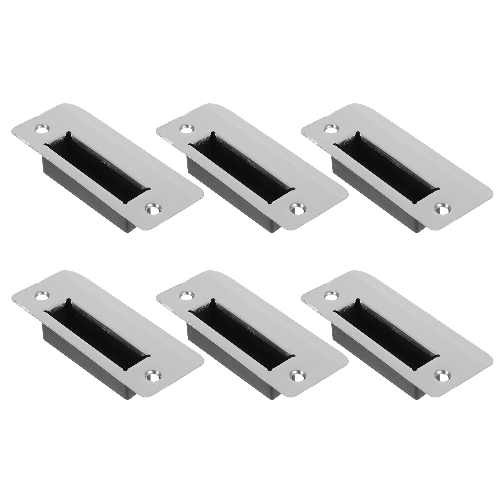

6pcs Lock Repair Kit Extended Strike Plates For Interior Doors Durable Latch Reinforcement Replacement Deadbolt Fixing Hardware