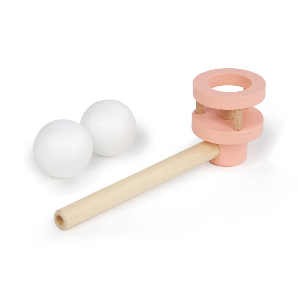 

Creative Wooden Hanging Ball Blower Intellectual Toy Educational Blowing Floating Ball Toy Kids Parent-Child Game Toy Gifts