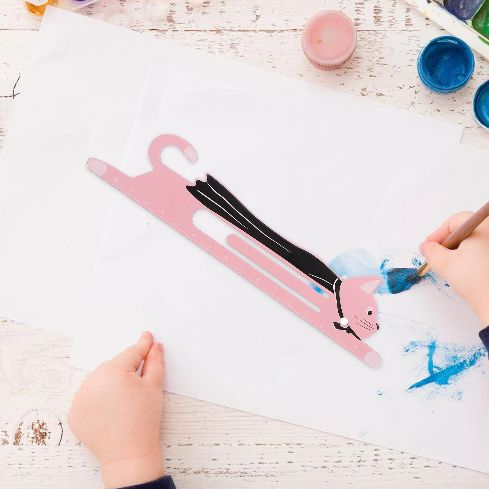 2Pcs Creative Metal Cartoon Bookmarks Scale Design Reading Markers Student Stationery Gift Book Marks Metal Bookmark