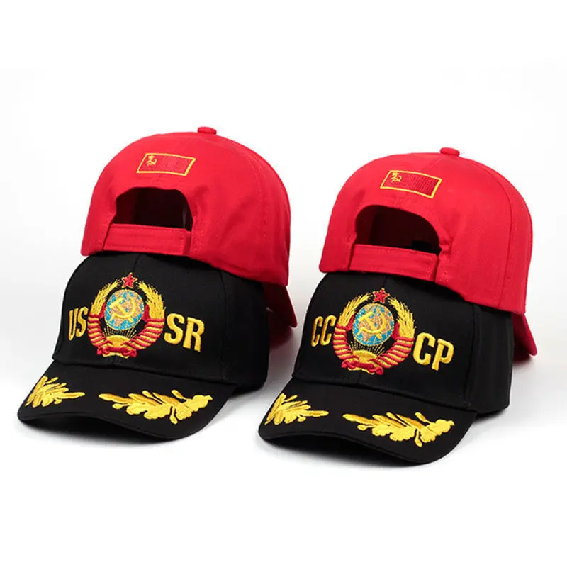 Fashion Adults Ball Hat Snapback Trucker Sports Soviet Red Embroidered Baseball Cap Outdoor Sunshade Duck Sun Tongue Men 8M45 2