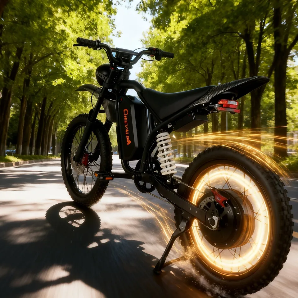 Electric Bike for Adult Peak 6000W 37MPH Fat Tire E-Mountain Ebike,Free Shipping image 5