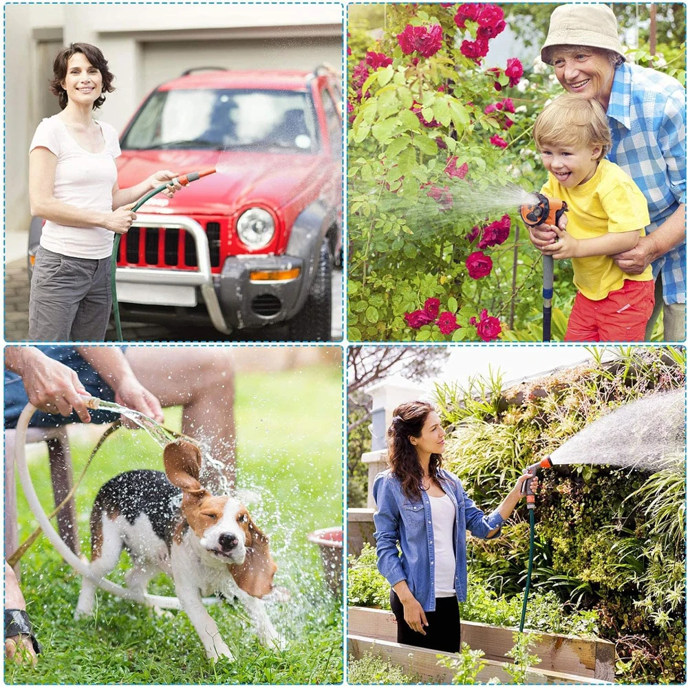 Garden Hose Tap Shut Off Valve Fitting 2 Way Garden Water Pipe Connectors Three Way Plastic Valve With Switch Garden Gadget