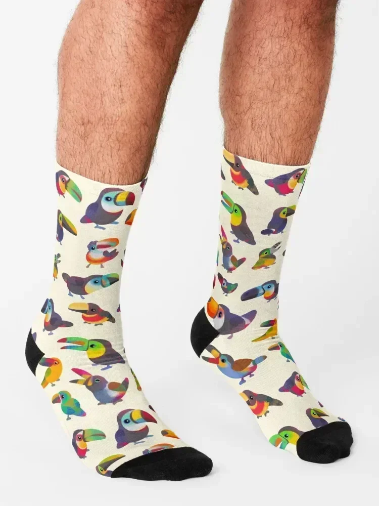 Toucan - pastel Socks floor short tennis luxe Socks Male Women's