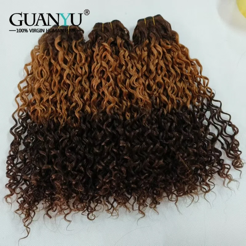 10A T4/30/4 موجة المياه أومبير الملونة الشعر البشري حزم 100% وصلات شعر بشرية 3/4 حزمة صفقات ينسج الشعر البشري