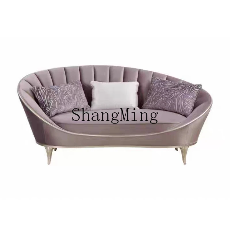 

DHY light luxury fabric double sofa Changsha hair living room bedroom recliner balcony sofa