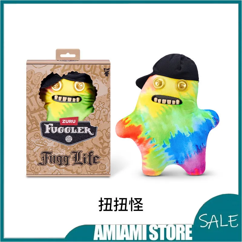 

23cm Fuggler Official Genuine Cute Monster Hip-hop Series Plush Dolls Ugly Cute Funny Tide Play Dolls Plush Toy Knickknack Gift