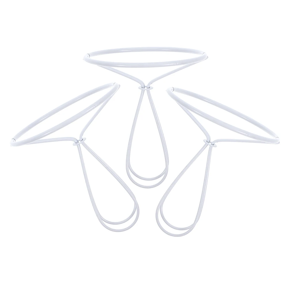 

Lampshade Making Supplies 3PCS Metal Clip Bracket DIY Lamp Shade Frame Holder Ring Replacement Parts Chandelier Lighting Kit