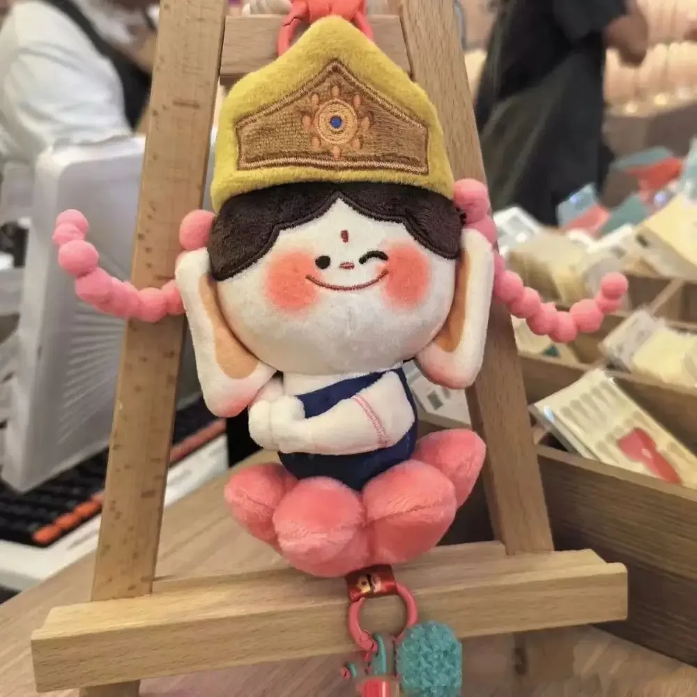 

Cute Cartoon Stuffed Plush Keychain Pendant Gifts Toys Bag Decor Buddha Doll Toy Key Rings Hanging Ornaments