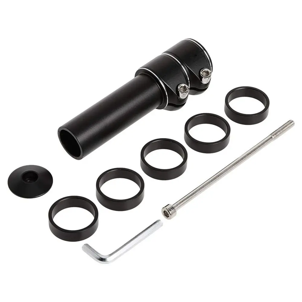 Bike Stem Riser Extender MTB Road Bicycle Cycling Stem Head Up Raiser Handlebar Riser Adaptor Aluminium Alloy Head Up Adapter