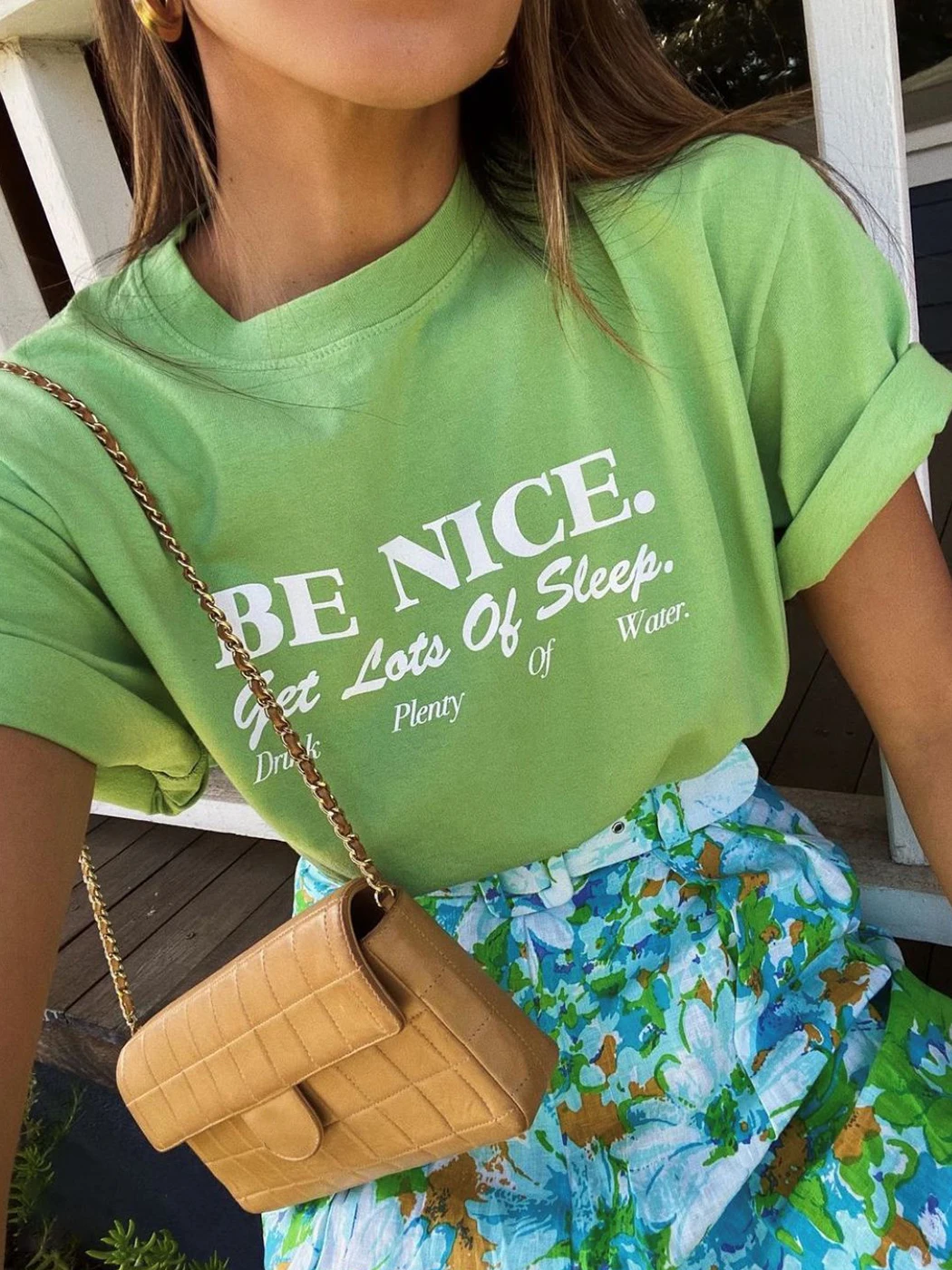 

BeNice Letter Graphic T-Shirts Woman Summer Short Sleeve Round Neck Cotton Tshirts TopsFemme Casual Vintage Chic Tee Shirts 2022