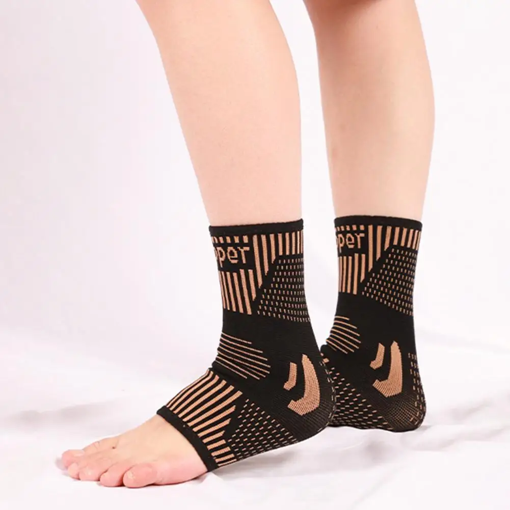 3d Weaving Ankle Support Breathable Sports Ankle Brace Sock for Tendonitis Arthritis Support Compression Sleeve with for Running