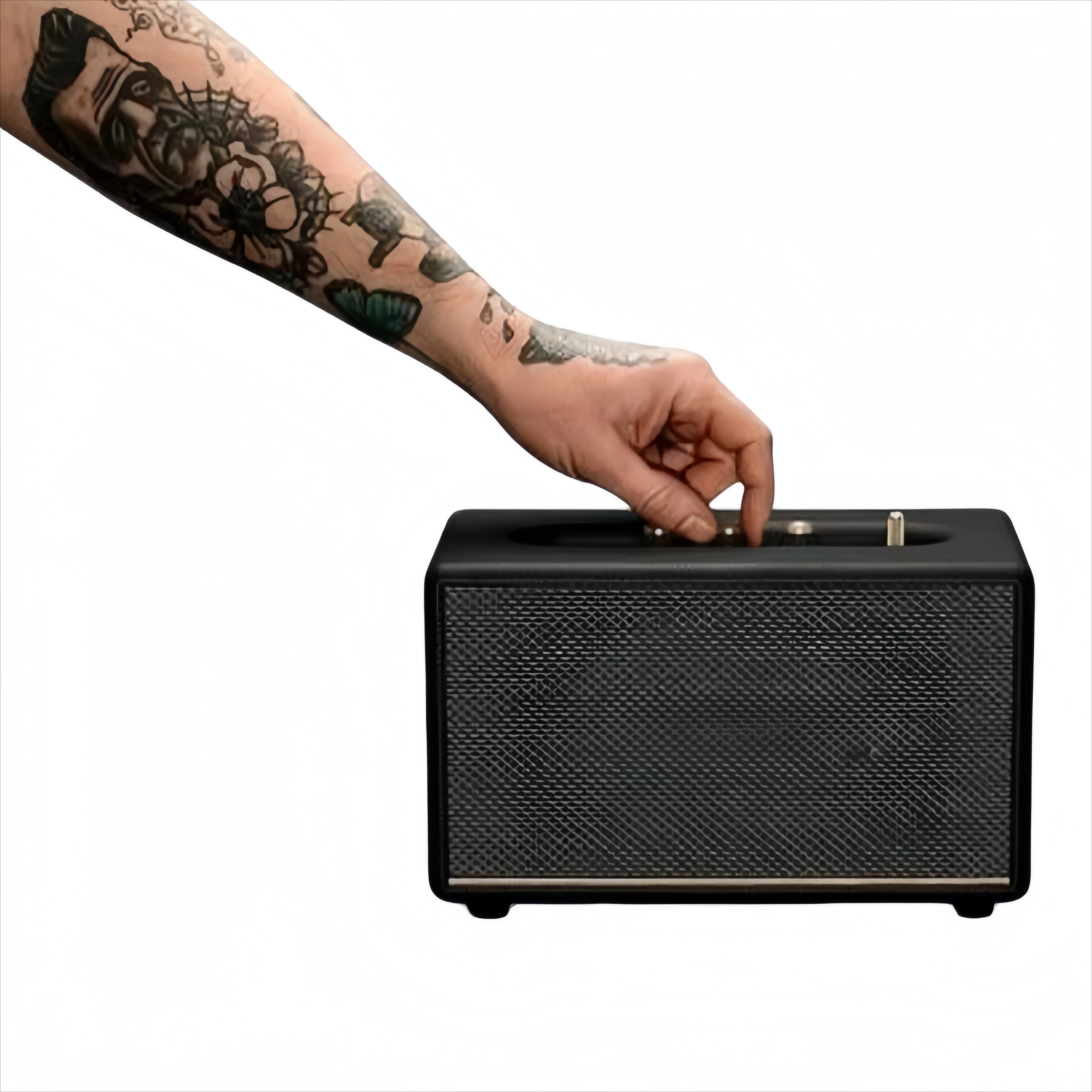 Portable Retro Speaker 20H Battery 5-10W Output USB Powered Rubber Grip Base Grille Design for Garden Picnic Travel Small