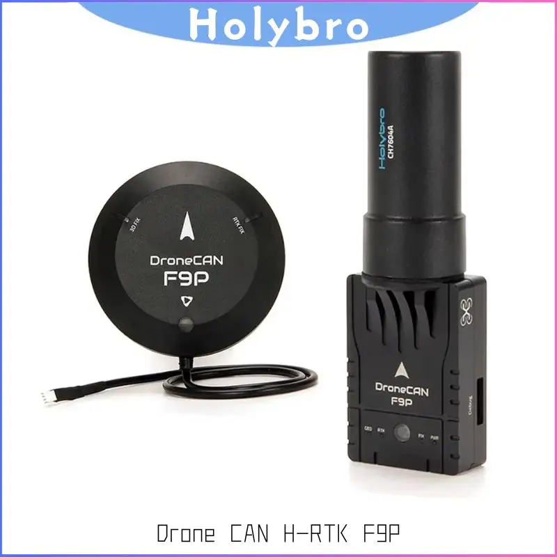 وحدة Holybro 2025 الجديدة DroneCAN H-RTK F9P GNSS: هوائي حلزوني، دقة سنتيمتر لأنظمة التحكم في الطيران Pixhawk