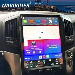 15.6 inch Android 14 Car Video Player Tesla Radio For Toyota Land Cruiser 200 LC200 2012 - 2008 IPS Screen Navigator Multimedia