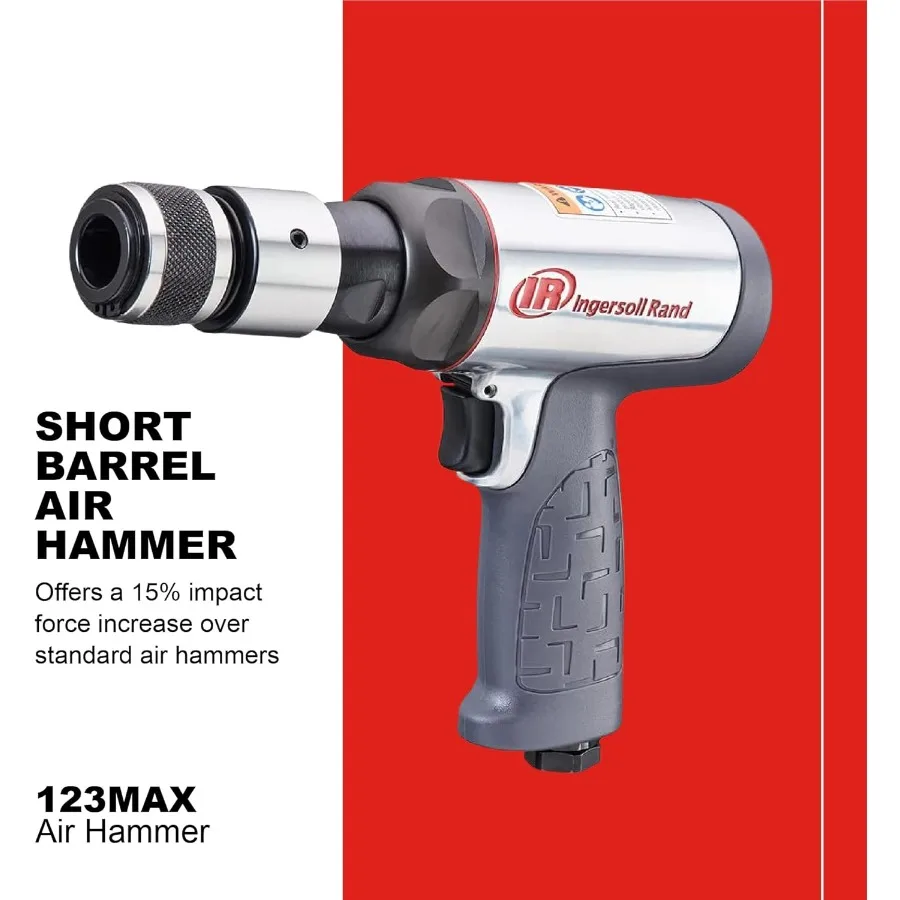 Palu Udara 123MAX dengan Getaran Tereduksi, 3.530 BPM, Stroke 2-5/8 inci, Shank Bulat untuk Konstruksi Berat dan Pembongkaran