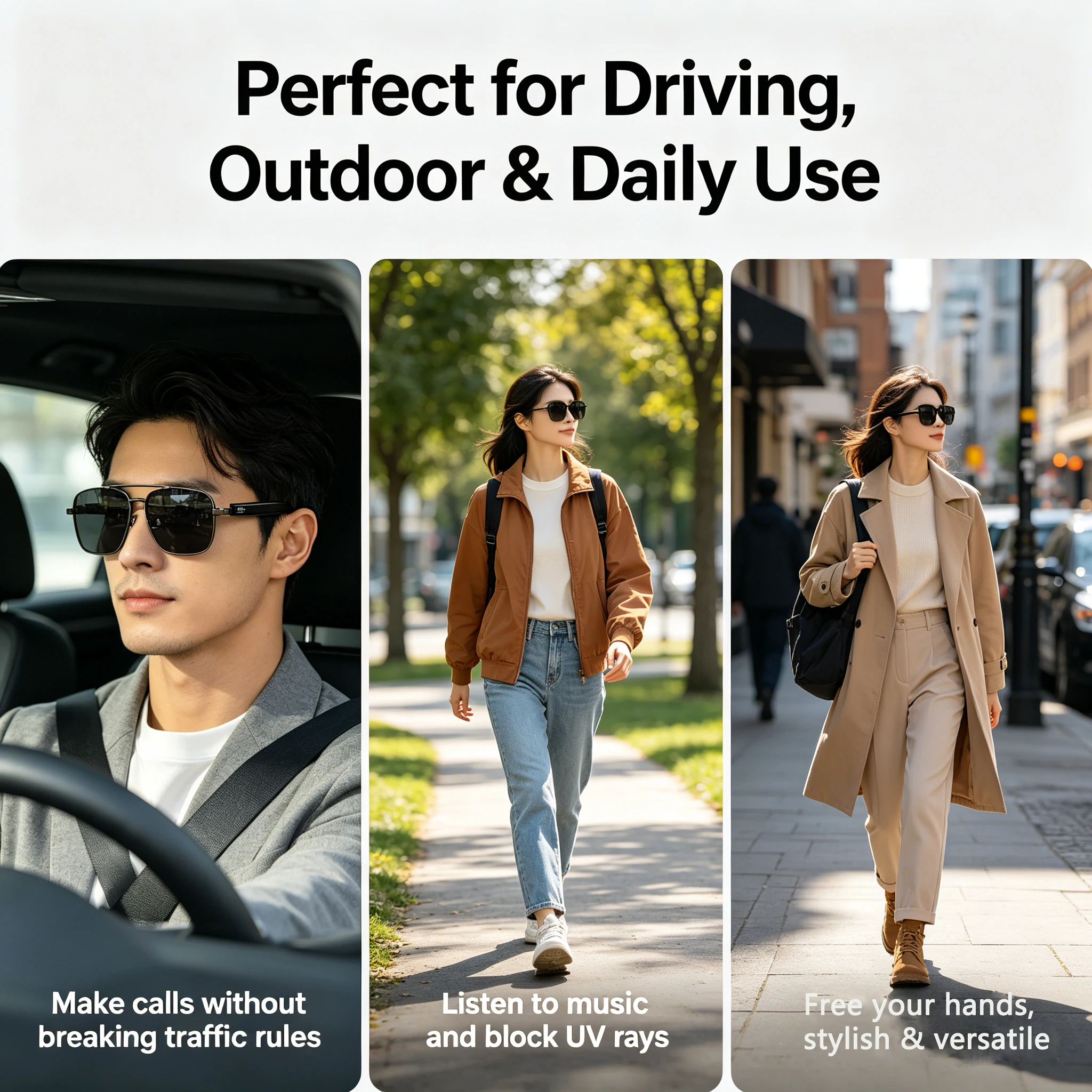 スマート Bluetooth サングラス 偏光 UV400 - Smart Audio Glasses Bluetooth Polarized のレビューと価格