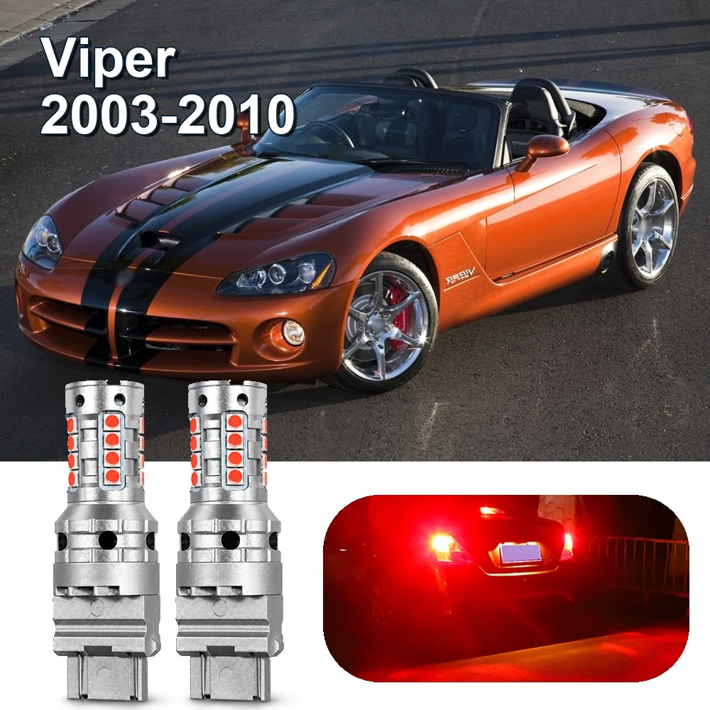 Compatible Dodge Viper 2003-2010 LED Brake Light Lamp 2pcs Accessories Canbus 12V 3030 SMD 2004 2005 2006 2007 2008 2009