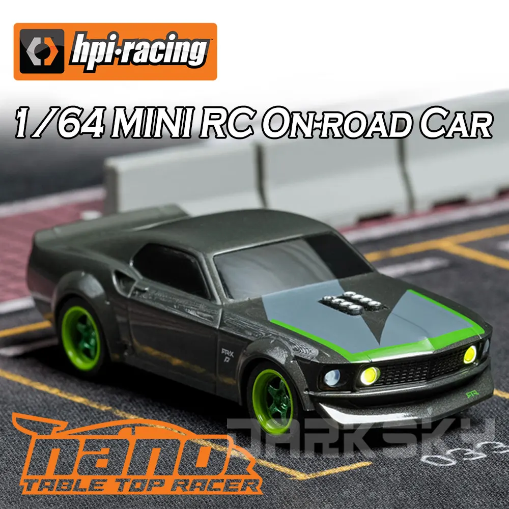 

HPI 160980 NANO-TTR 1/64 MINI RC Remote Control On-road Car Desktop Adult Children's Toys