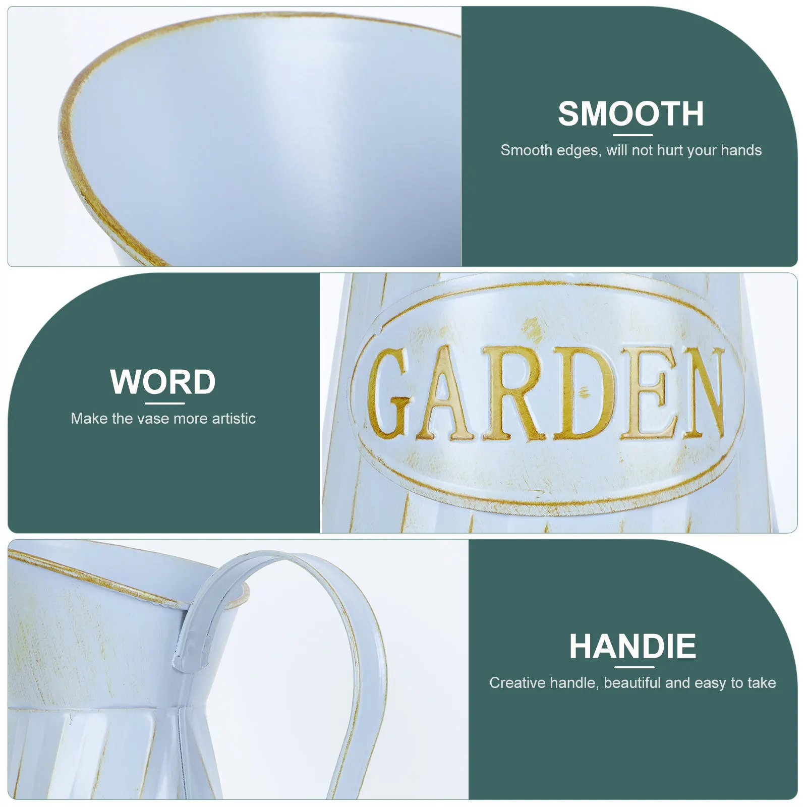 

Dried Flower Vase Iron Flower Arrangement Container Creative Desktop Decor for Home Office Hotel Cafe Vintage Style Iron Craft