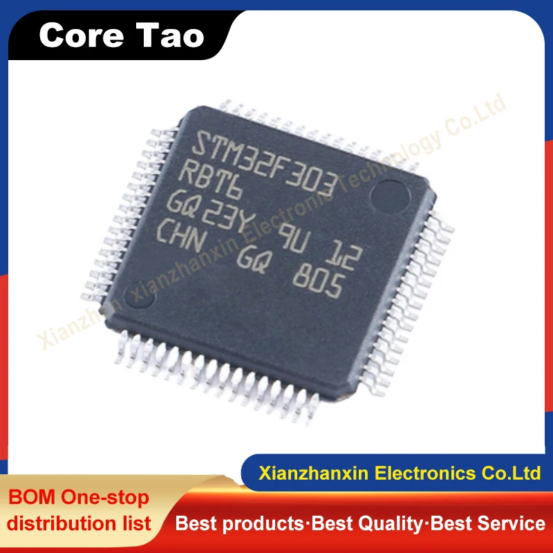 

1~5PCS/LOT STM32F303RBT6 STM32F303 303RBT6 LQFP-64 ARM Cortex-M4 32-bit microcontrollers MCU