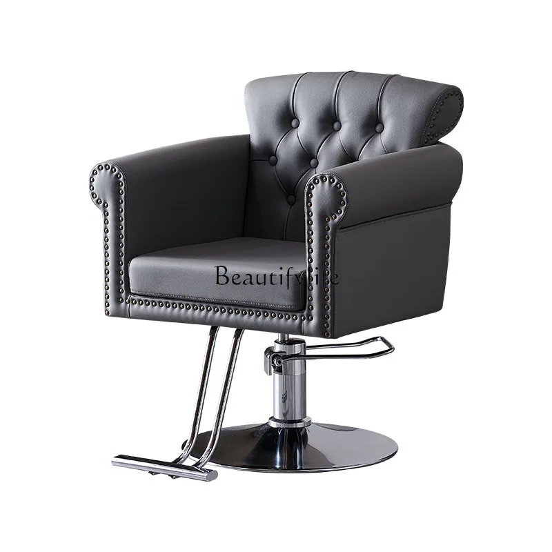 

Barber Chair Light Luxury Barber Shop Special Chair Hairdressing Barber Lifting Chair
