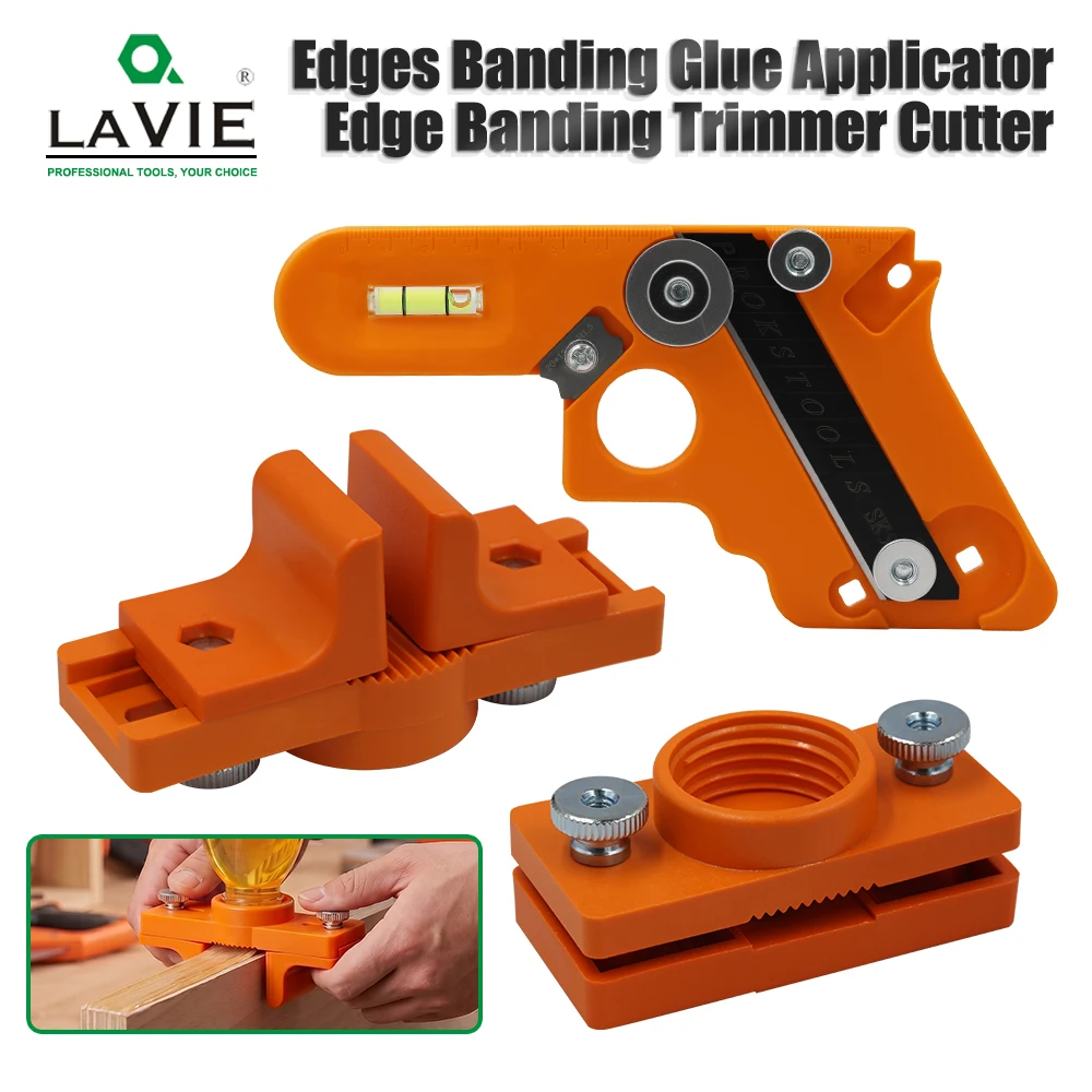 

LAVIE Edge Banding Applicator Set: Glue Roller For Veneer + R1.5 Round Over Bit for Trimming – Or Buy Separately AZ0905AO