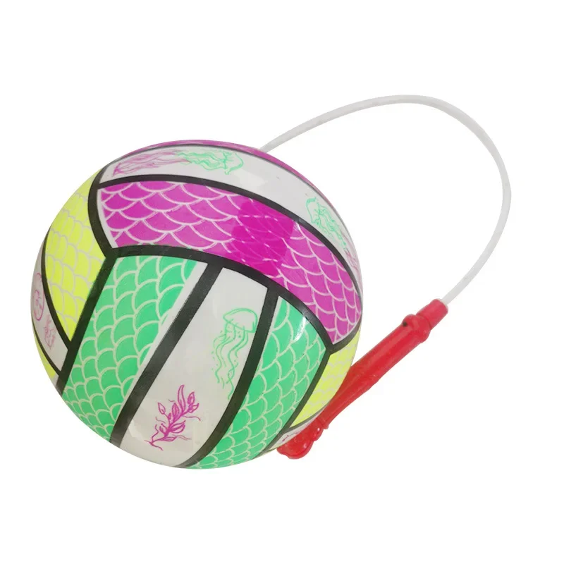 Pelota inflable que rebota iluminada, columpio intermitente, pelota de Fitness, juguete divertido al aire libre para niños, juegos de fiesta y juegos, 1-10 Uds.