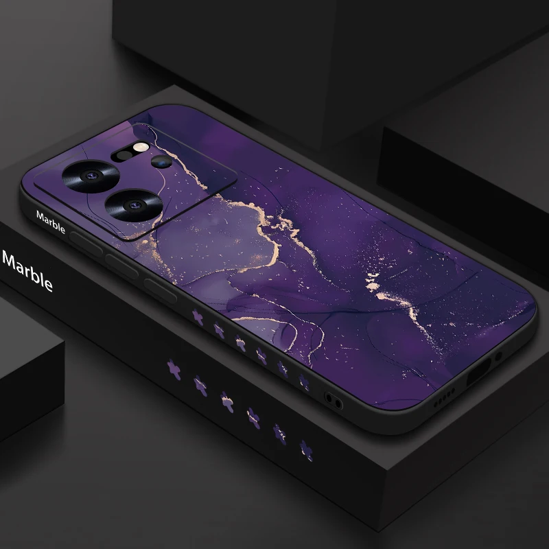 Marble Case For Xiaomi 13T 11T Pro Funda Redmi Note 13 12 11 10 14 Pro Poco F6 X5 X6 Pro Mi 11 Lite 5G Soft Silicone Cover