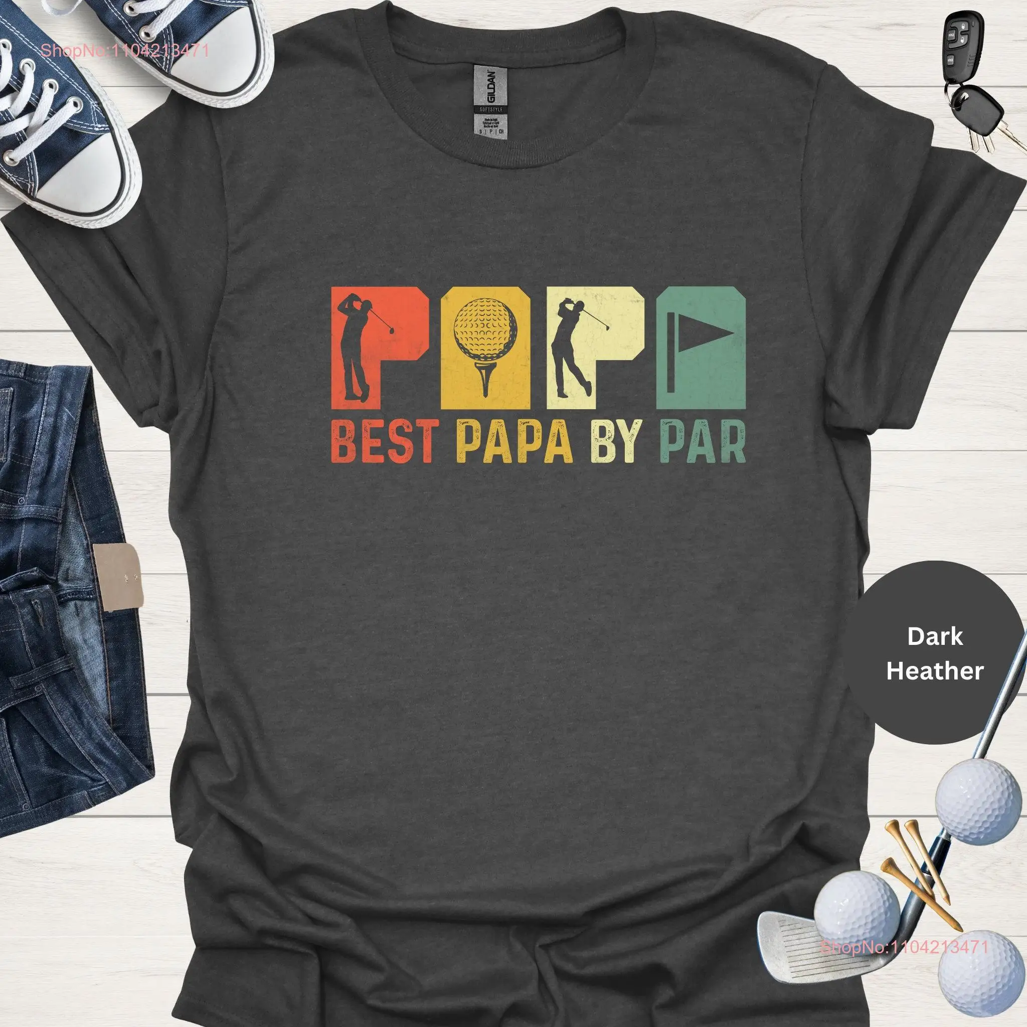 

The Best Papa by Par T Shirt Trendy Colors Fashion Forward Statement long or short sleeves