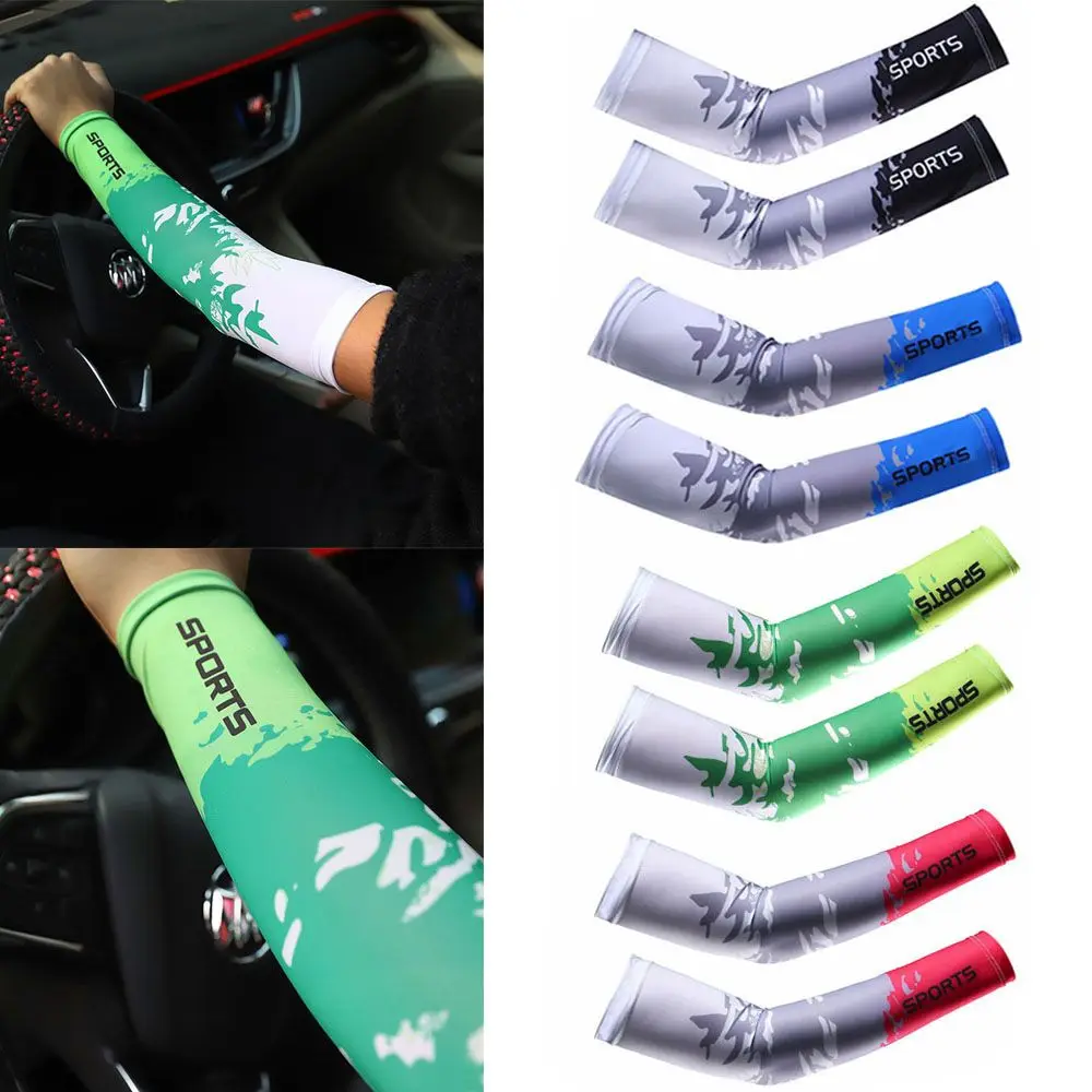 New Basketball Summer Cooling Arm Cover Sun Protection Arm Sleeves Outdoor Sport
