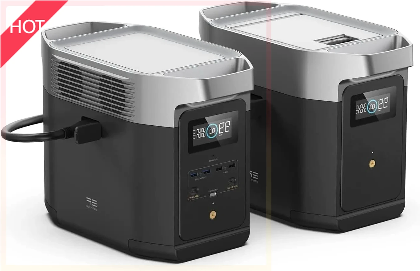 

EQD Station DELTA2 Smart Extra Battery, расширяет емкость от 1024 Втч до 2048 Втч, солнечный генератор для дома VA