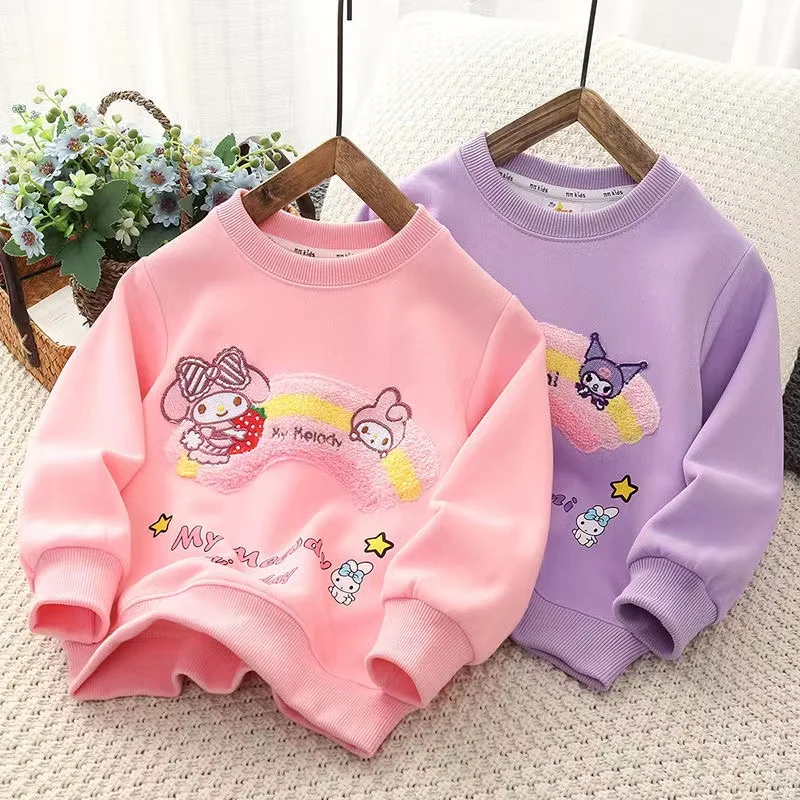 

Girls Sweater Spring and Autumn 2024 New Long Sleeved Pure Cotton Childrens Thin Coat For Boys And Girls Cute Childrens Clothing