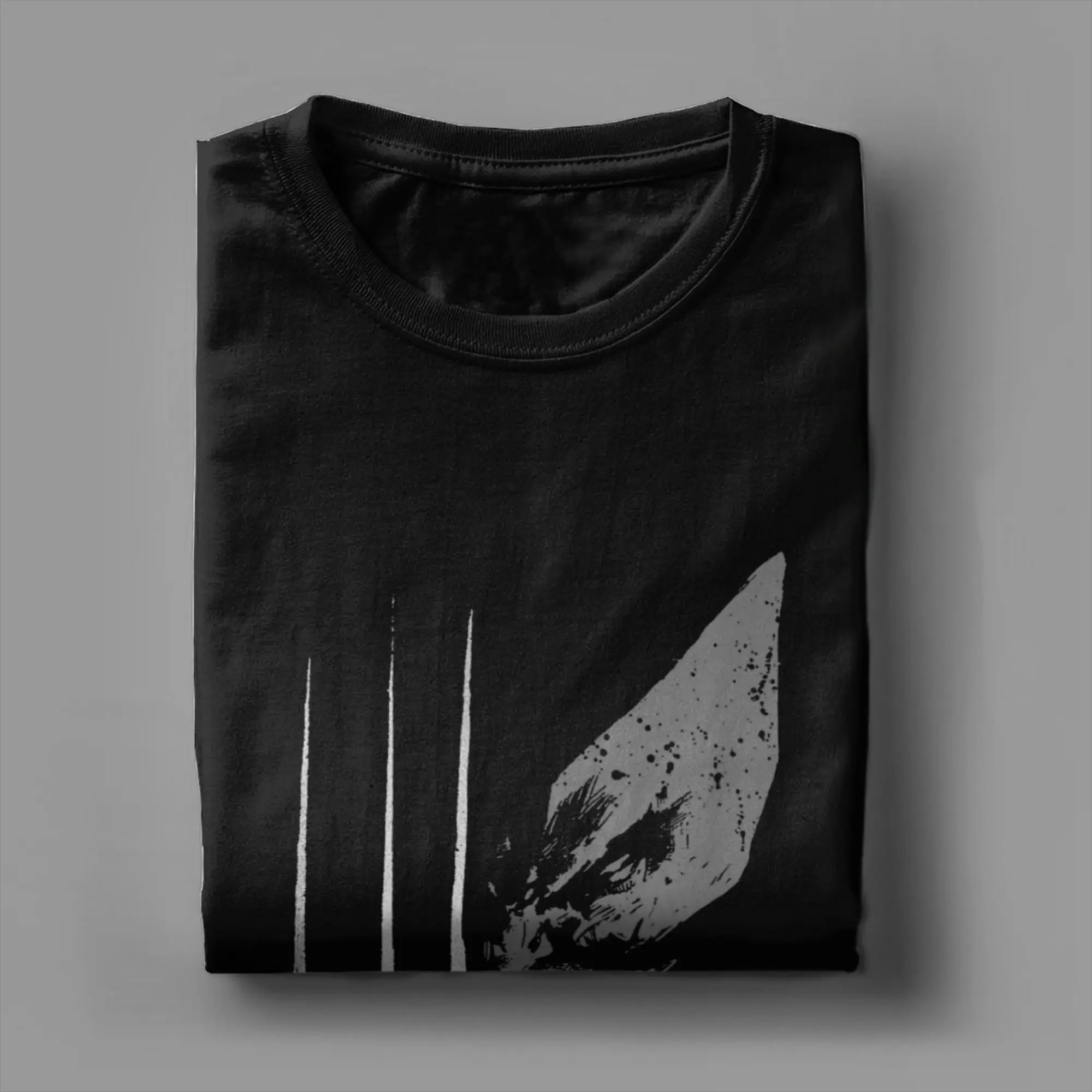 المتضخم تي شيرت X الرجال ولفيرين البرية الجانب المتعثرة الوجه النار القطن تي شيرت الهبي تي شيرت للزوجين الصيف الأساسية تيز #3