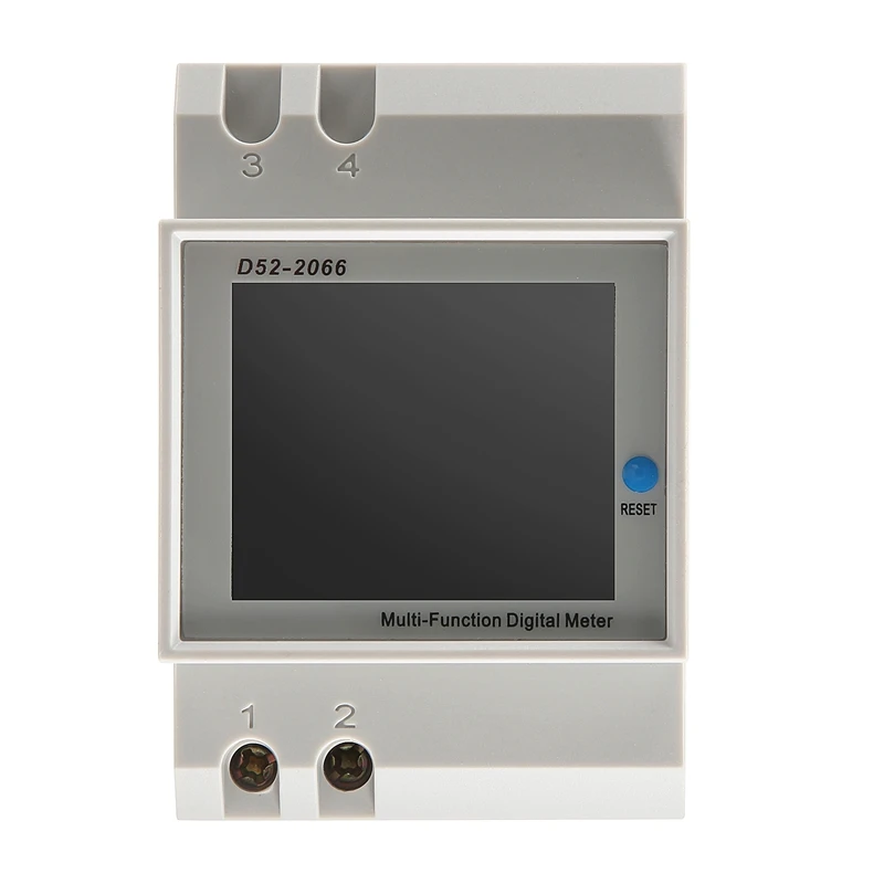 Din Rail AC Monitor 6IN1 40-300V 100A Voltage Current Power Factor Active KWH Electric Energy Frequency Meter VOLT AMP