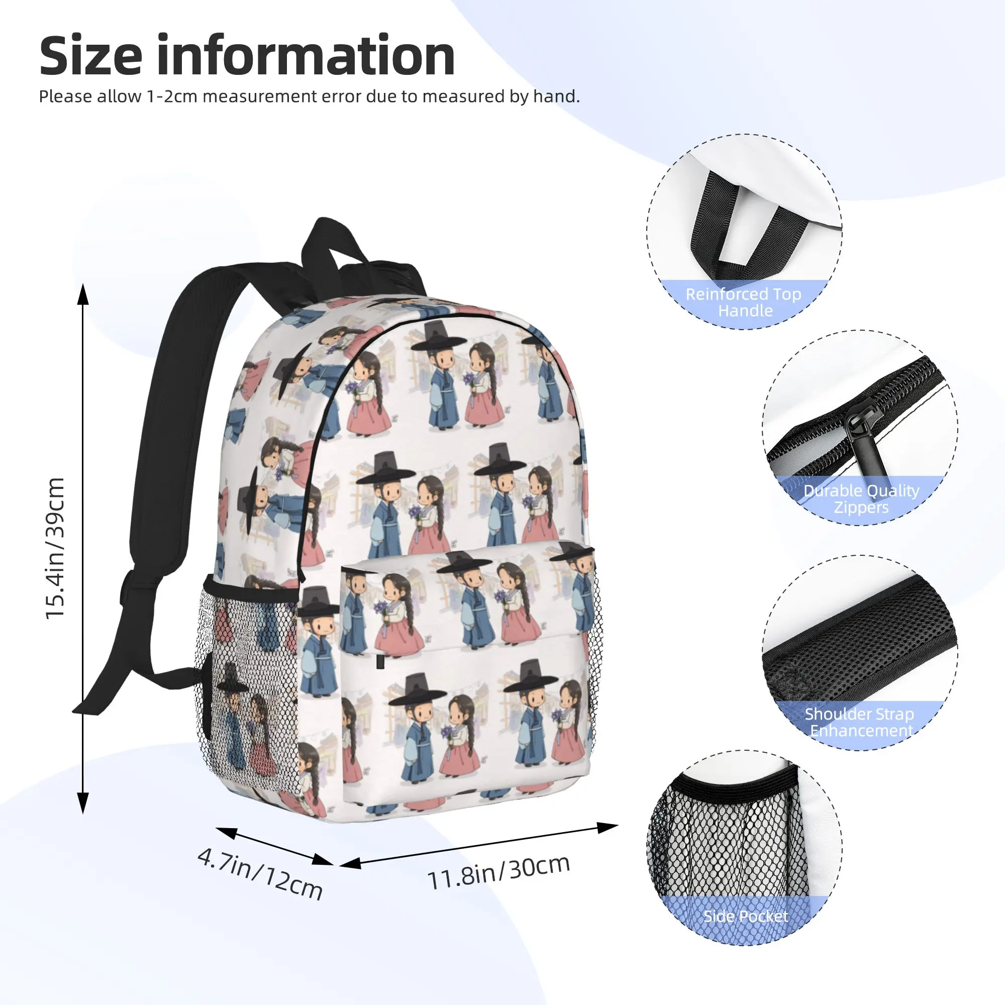 Hot TV Series Love Couple Bon Appetit Your Majesty Backpack Hot Sale Daypack  BookBag Shoulder Bags for Men Women School Bag