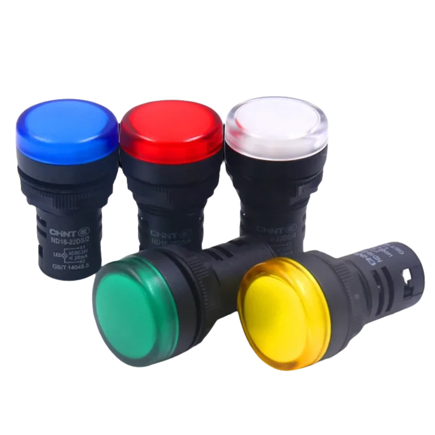 CHINT LED Signal Power AD Indicator Light ND16-22DS/4 Red Yellow Blue Green White AC/DC 12V 24V 220V 380V