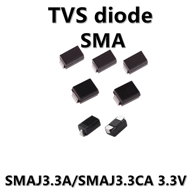 (20pcs) Original SMAJ3.3A Unidirectional SMAJ3.3CA Bidirectional SMD TVS Transient Suppression Diode 3.3V