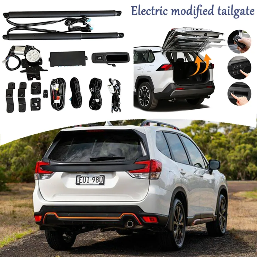 يصلح لسوبارو فورستر 2022 2023 2024 التحديثية قوة الباب الخلفي عدة تعديل الجذع نظام الباب الخلفي الكهربائي دعم القدم عن بعد #1