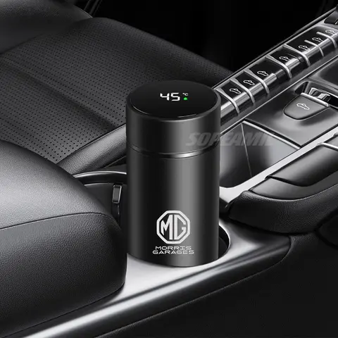 MG ZS 하이브리드+ HS ES5 MG4 S5 EV EZS ONE MG3 MG5 MG6 MG7 자동차 보온병 물병 온도 표시 커피 컵 보온병