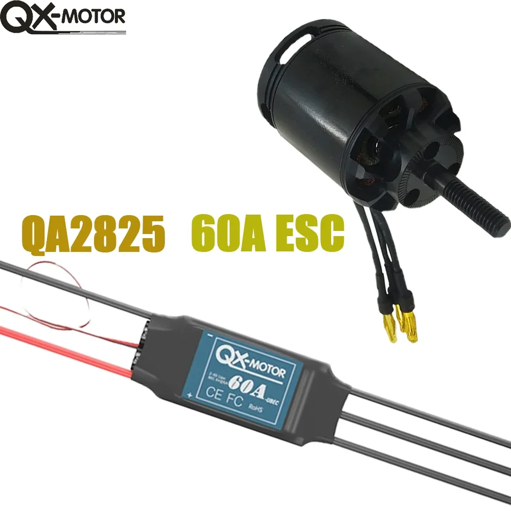 

QX-Motor QA2825 700KV 800KV 850KV Brushless Motor CW CCW With 60A ESC For Rc Quadcopter