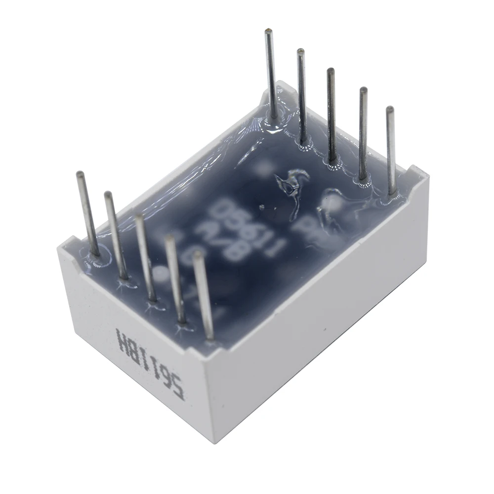 5/10 قطعة 0.56 بوصة 7 قطعة 1 شاشة LED رقمية سوبر الأحمر الأخضر الكاثود المشترك