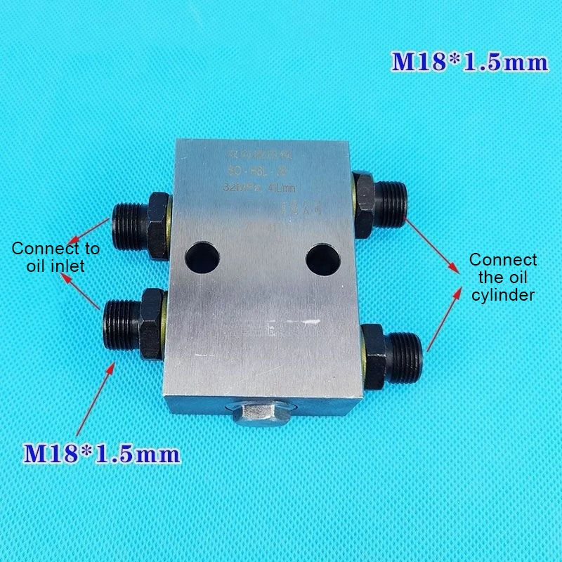 Hydraulic Cylinder Safety Lock Bidirectional Hydraulic Lock Cylinder Control Lock Block Pressure Holding Lock Check Valve Block