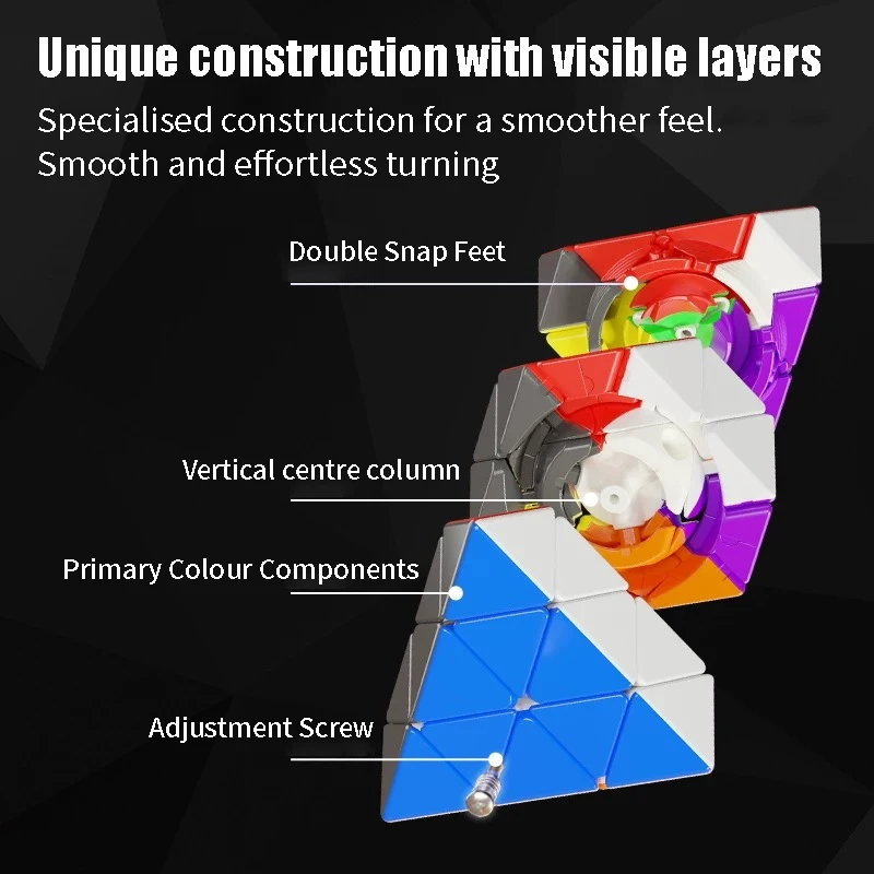 SENGSO FTO M Face Magnético Turning Octaedro Speed Cube Octaedro quebra-cabeça SpeedCube sem adesivos