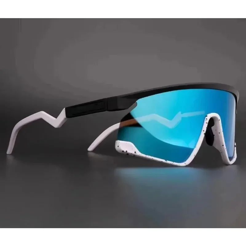 TR90 Windproof Sunglasses para homens e mulheres, óculos para esportes ao ar livre, Dustproof, Durable Frame, Road Bike, 3 Lentes